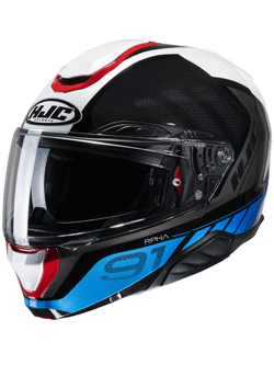 Flip Up helmet HJC RPHA 91 Rafino white-blue-red