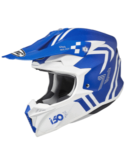 Off-road helmet HJC i50 Hex white-blue