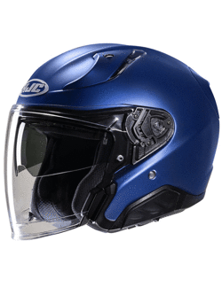 Open face helmet HJC RPHA 31 Semi Flat metallic blue