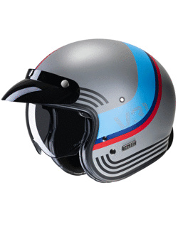 Open face helmet HJC V31 Byron grey-blue