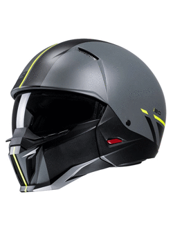 Modular helmet HJC i20 Batol grey-yellow