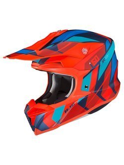 Off-road helmet HJC i50 Vanish orange-blue